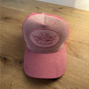 Boys Lie Pink Corduroy Trucker Hat